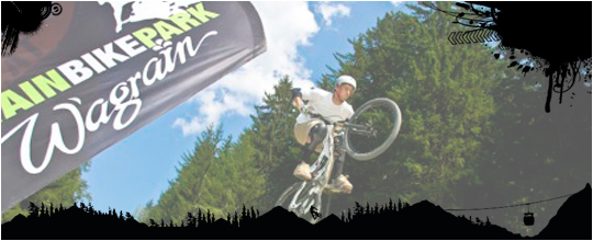Wagrain Mountain Bike Park is located in the center of the Salzburg mountains. 